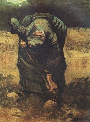 Vincent Van Gogh peasant Woman Digging (nn04) oil painting image